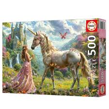 Educa - Fée, licorne et papilons, 500 pc - 500 PIÈCES - educa