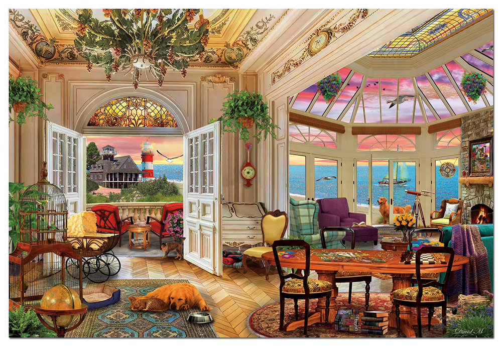 Educa, Vie en Bord de Mer 3000 pieces - 2000 PIÈCES ET PLUS - educa
