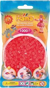 HAMA 1000 PERLES ROUGE FLUO - MATÉRIEL & ACCESSOIRES - HAMA