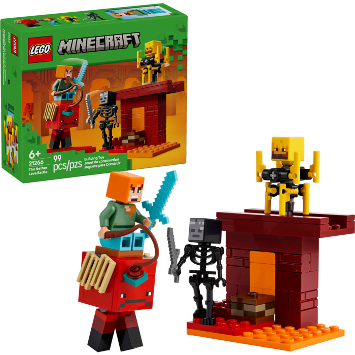 Lego - The Nether lava battle, 99 pcs - CONSTRUCTION - LEGO