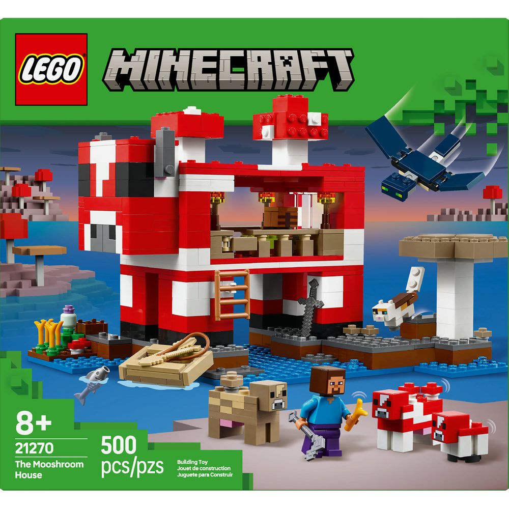 Minecraft - Maison Mooshroom, 500 pcs - CONSTRUCTION - LEGO