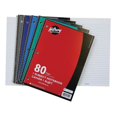 CAHIER SPIRALE LIGNE 80 P - PAPETERIE - HILROY