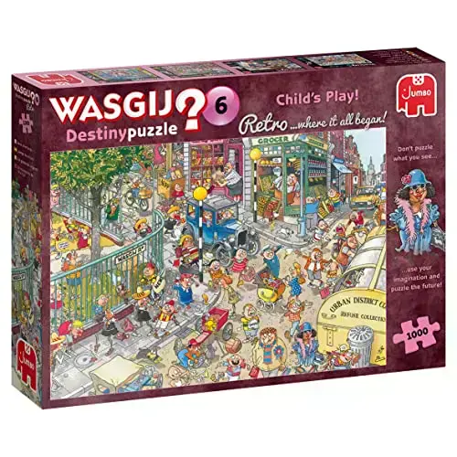 JUMBO WASGIJ DESTINY RETRO #6 JEUX - 1000 PIÈCES - JUMBO