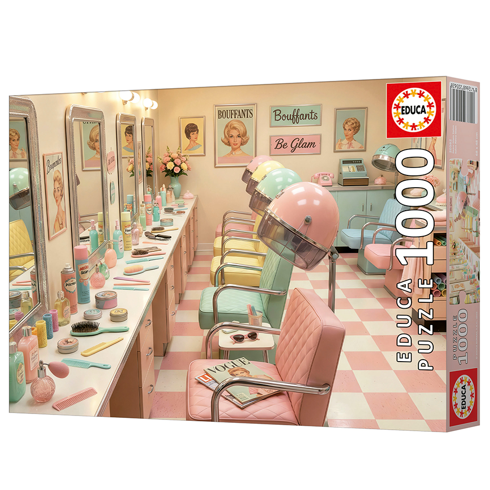 Educa - Retro Glam Salon, 1000pcs - Educa - Retro Glam Salon, 1000pcs - educa