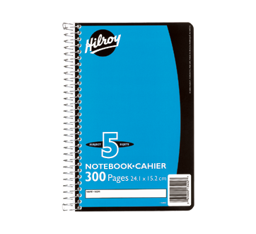 CAHIER SPIRALE LIGNE 9 X 6 300 P - - HILROY