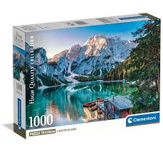 Clementoni - Lac Braies Émeraude, 1000 - 1000 PIÈCES - CLEMENTONI