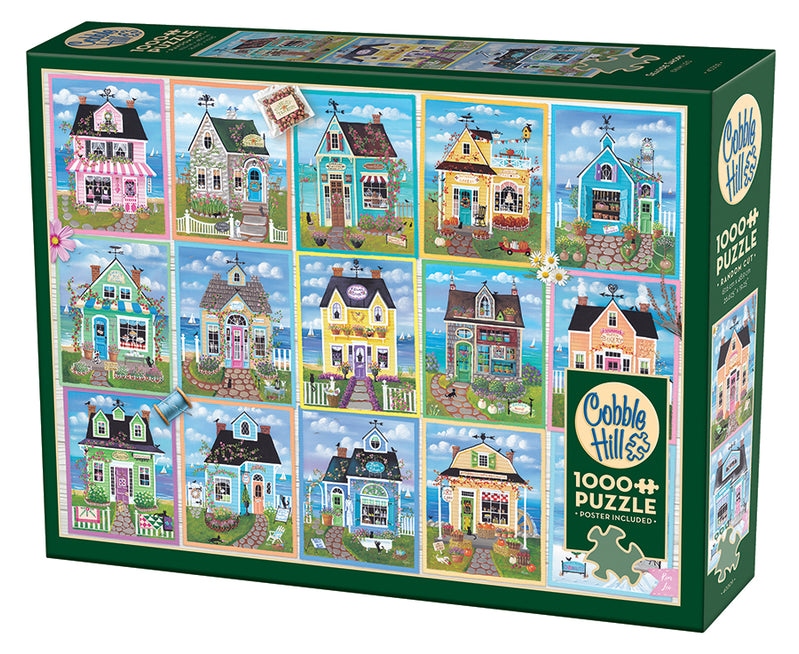 Cobble Hill - Seaside Shops, 1000 pieces - 1000 PIÈCES - COBBLE HILL