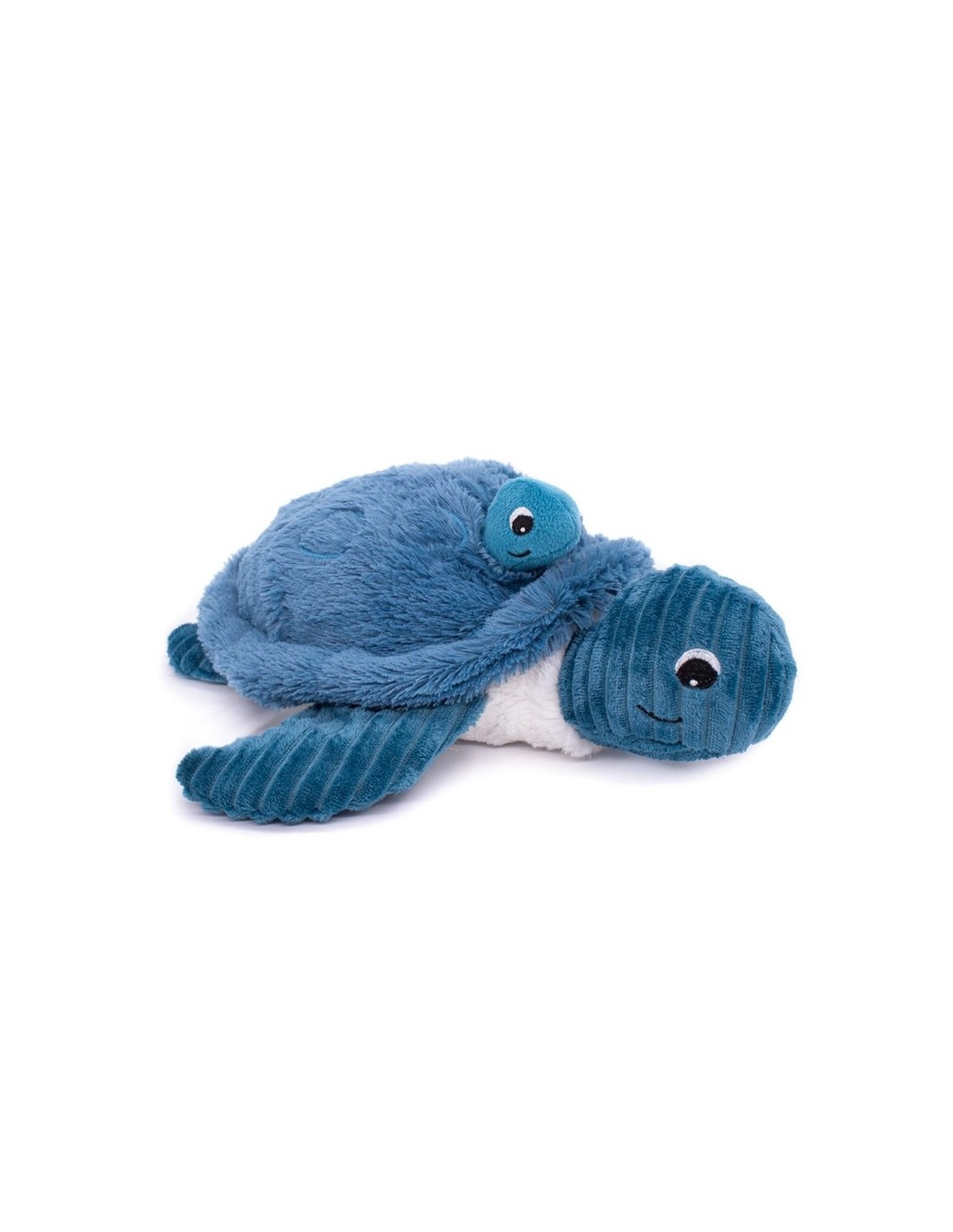 Maman-bebe - Sauvenou la tortue, bleu - PELUCHE - DEGLINGOS