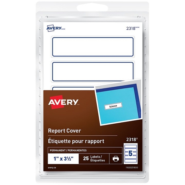 ÉTIQUETTES 1X3 COUV. RAPPORT - ETIQUETTES & ADHESIFS - MICROSOFT
