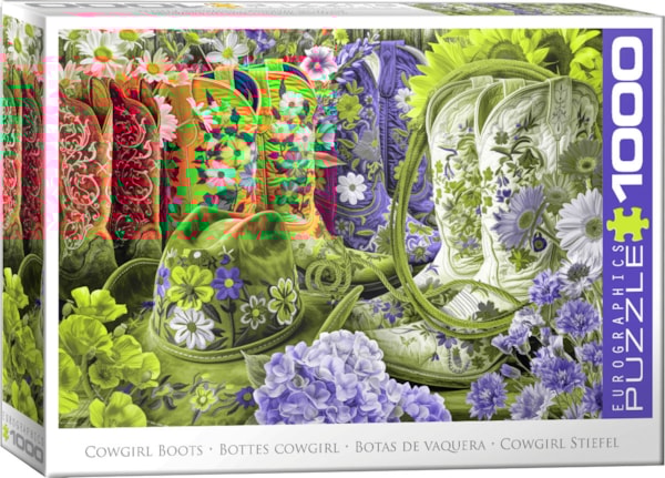 Eurographics - Bottes cowgirl, 1000 - 1000 PIÈCES - EUROGRAPHICS