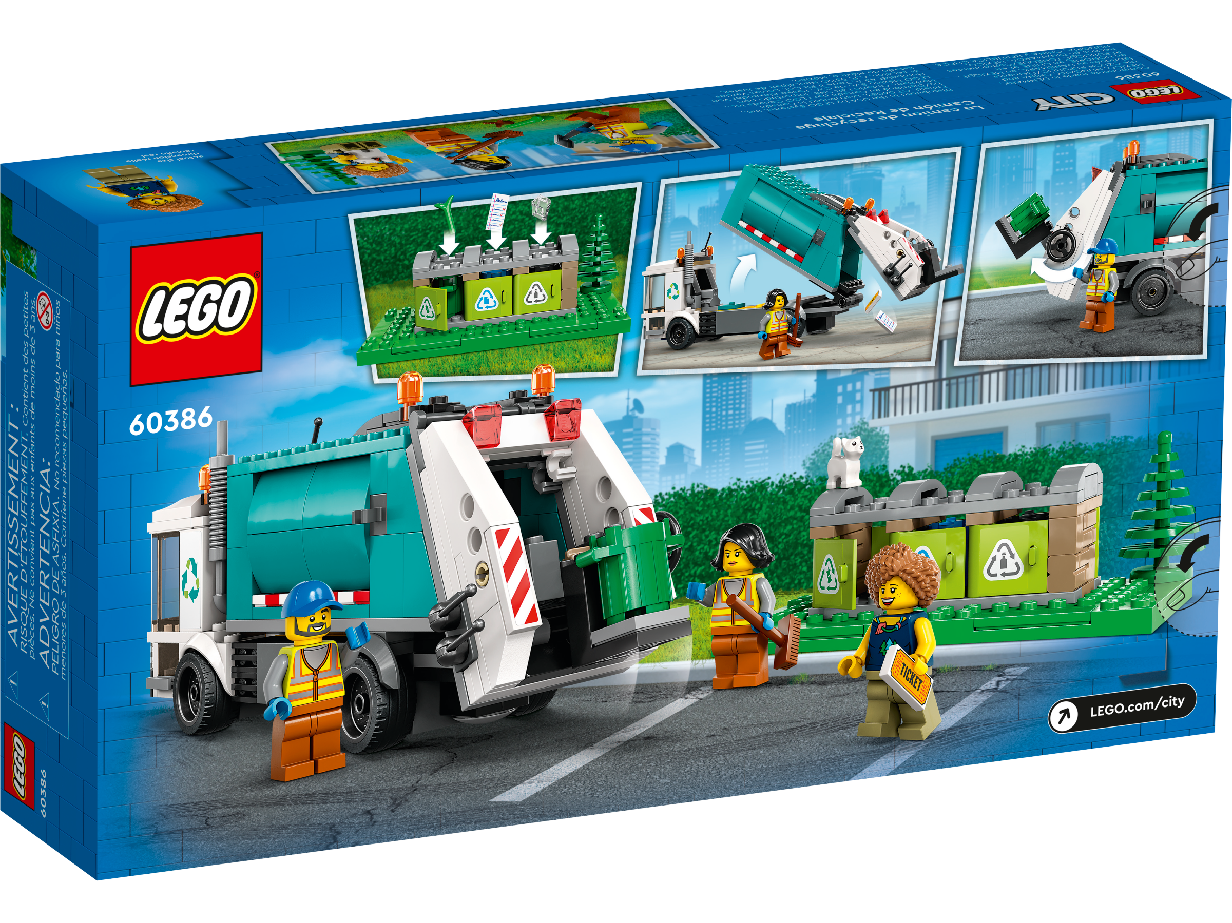 CITY - CAMION DE RECYCLAGE - CONSTRUCTION - LEGO