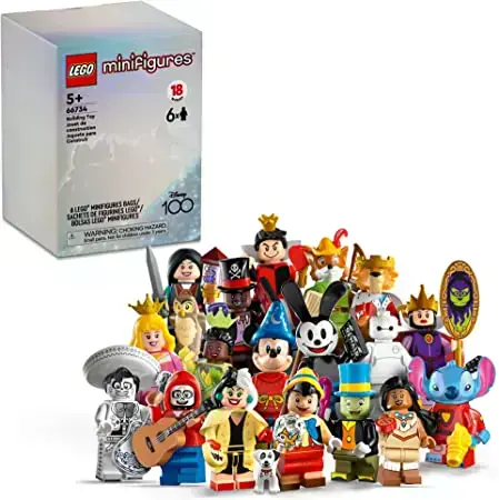 DISNEY - MINIFIGURINES X 6 - CONSTRUCTION - LEGO