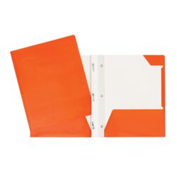 DUO-TANG À POCHETTES EN CARTON ORANGE - RELIURES & PRESENTATION - GEOCAN