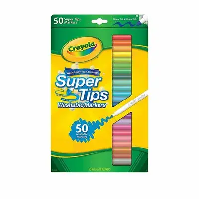 MARQUEURS LAVABLES SUPER POINTE ( 50 ) - - CRAYOLA