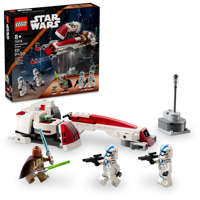 Star Wars - L'évasion en moto-jet BARC - CONSTRUCTION - LEGO