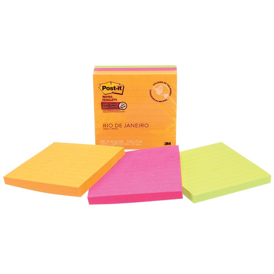 POST-IT SS 4X4 LIGNE ULTRA - PAPETERIE - POST-IT