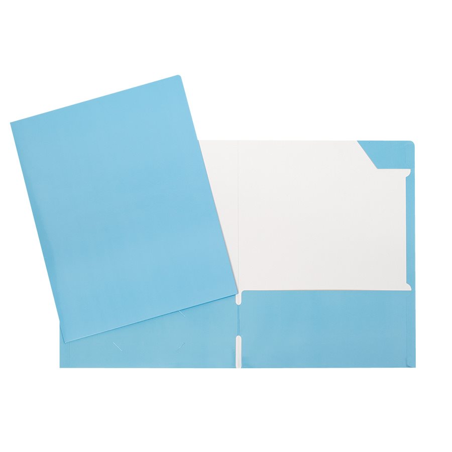 POCHETTE LAMINE BLEU PALE - PAPETERIE - GEOCAN
