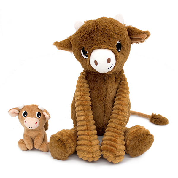 Maman-bebe - Hindou vache cassonade - PELUCHE - DEGLINGOS