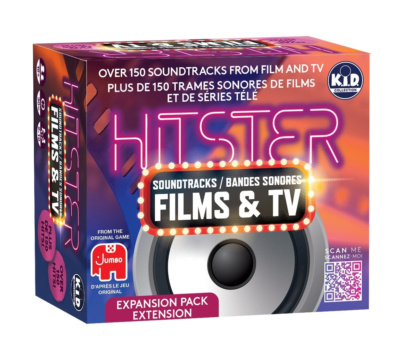 Hitster Films et TV - Extension - JEUX DE PARTY & D'AMBIANCE - K.I.D. COLLECTION