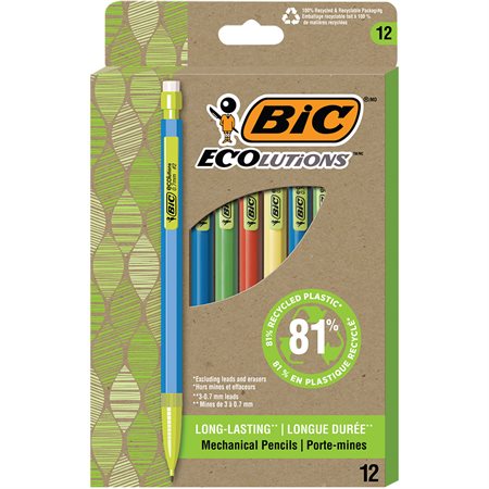 PORTE-MINES ECOLUTIONS 0.7MM ( 12 ) - INSTRUMENTS D'ECRITURE - BIC