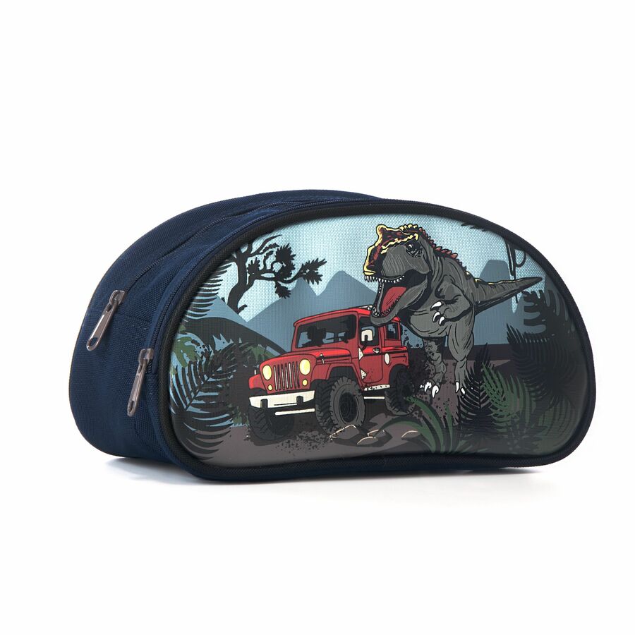 ETUI A CRAYON DEMI-LUNE LG DINO - SAC A DOS,LUNCH,ETUIS A CRAYON - LOUIS GARNEAU