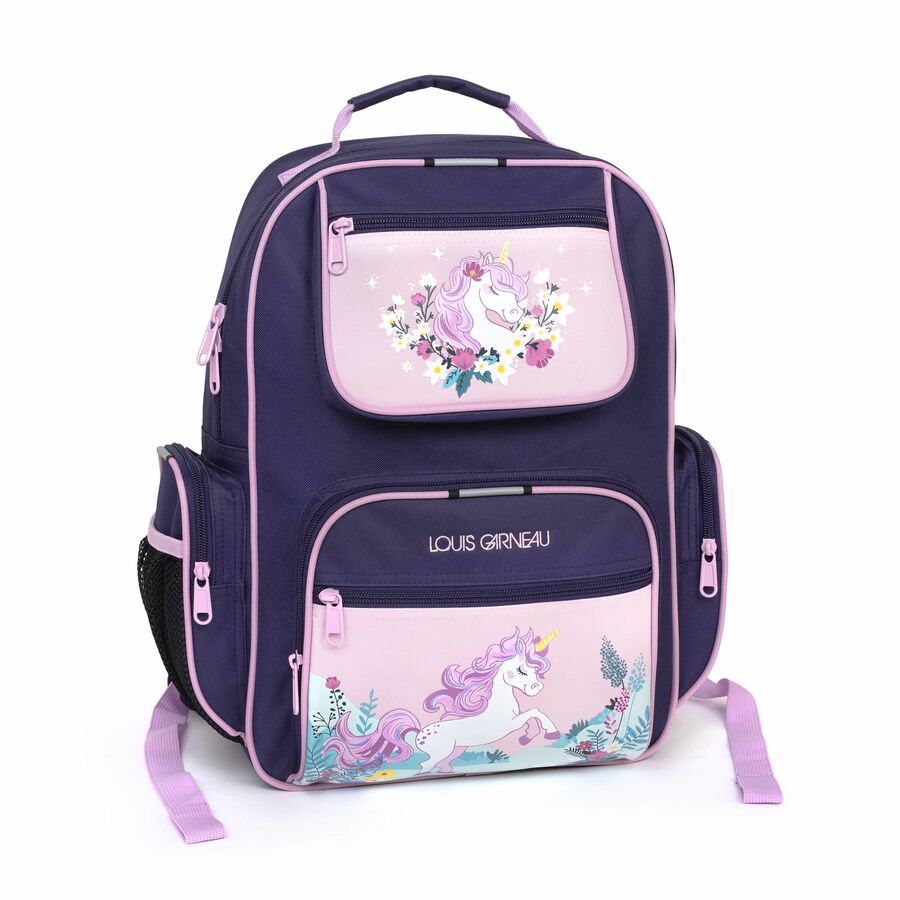 SAC A DOS 4 POCHETTES LG LICORNE - SAC A DOS,LUNCH,ETUIS A CRAYON - LOUIS GARNEAU