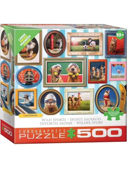 CASSE TETE 500XL MONDE DU SPORT - 500 PIÈCES XL - EUROGRAPHICS