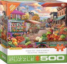Eurographics - Jour de Marché, 500xl - 500 PIÈCES XL - EUROGRAPHICS