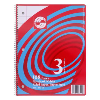 CAHIER LIGNÉ 108P. 3 SUJETS - PAPETERIE - MICROSOFT