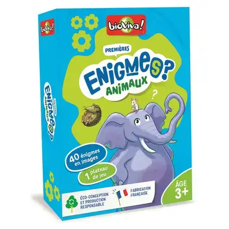 PREMIERES ENIGMES? ANIMAUX - JEUX ÉDUCATIF - BIOVIVA