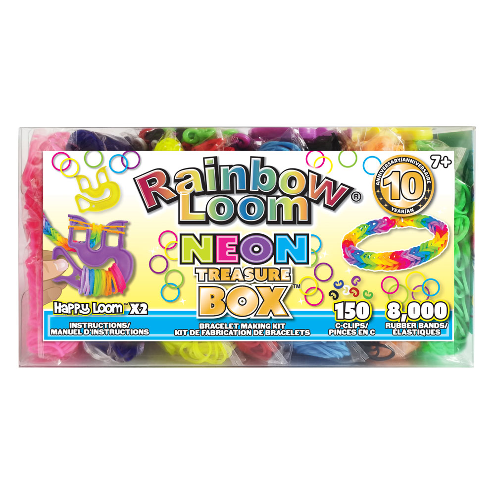 Rainbow Loom - Boite à trésors Neon - PROJET DE BRICOLAGE - RAINBOW LOOM
