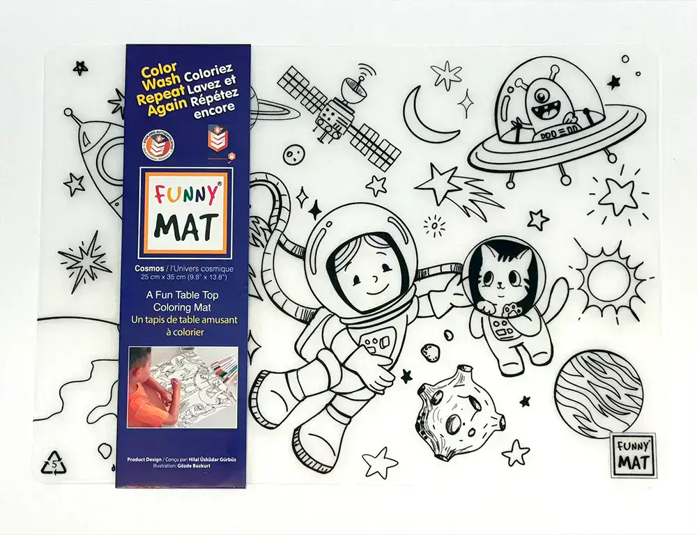TAPIS A COLORIER - ESPACE - DESSIN & COLORIAGE - FUNNYMAT