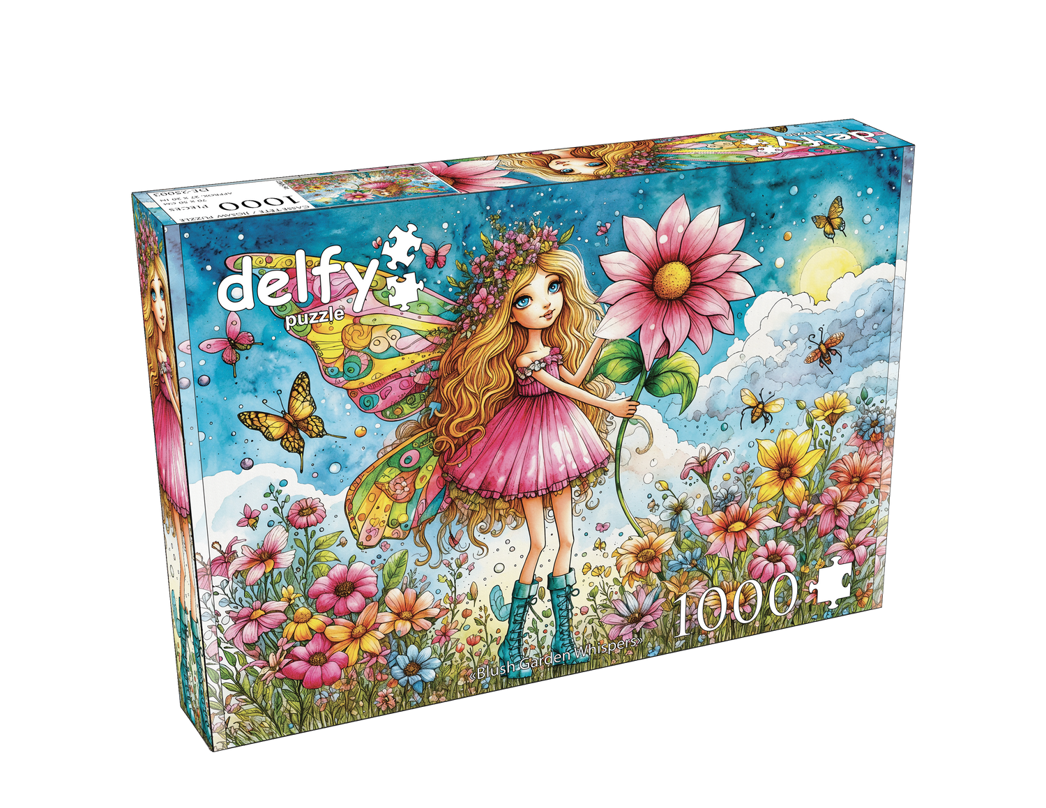 Delfy - Blush Garden Whispers, 1000 Pces - 1000 PIÈCES - DELFY