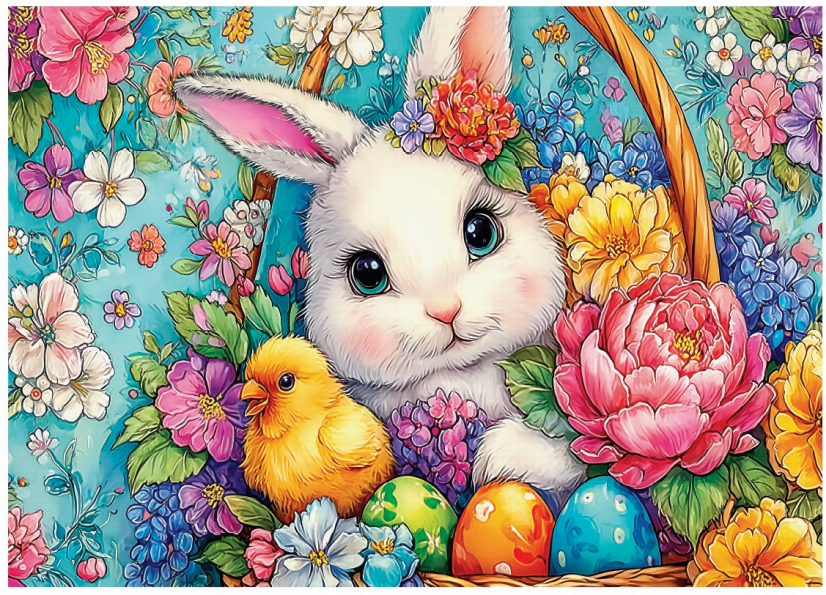 Delfy - Easter Whispers, 1000 pcs - 1000 PIÈCES - DELFY
