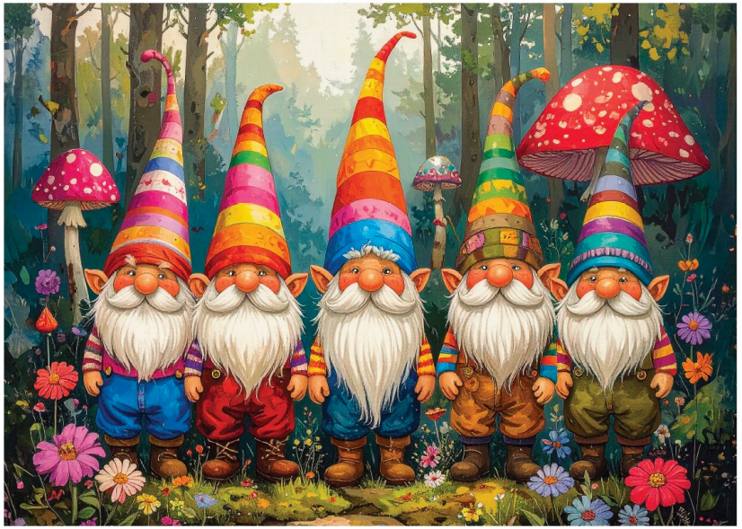 Delfy - Forest Gnome Gathering, 1000 pcs - 1000 PIÈCES - DELFY