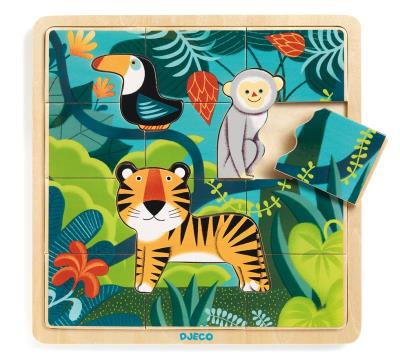 PUZZLE JUNGLE - CASSE-TÊTE ENFANTS - DJECO