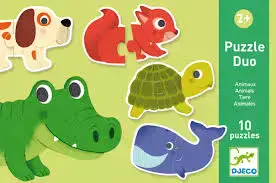 CASSE-TETE PUZZLE DUO / ANIMAUX - CASSE-TÊTE ENFANTS - DJECO