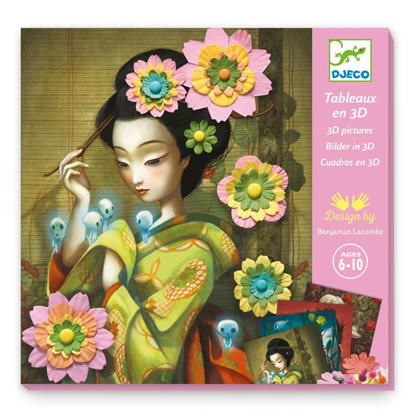 Djeco - Tableaux 3D / Rock'n'Roses - PROJET DE BRICOLAGE - DJECO
