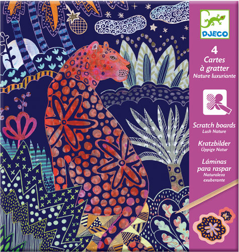 CARTES A GRATTER / NATURE LUXURIANTE - DESSIN & COLORIAGE - DJECO