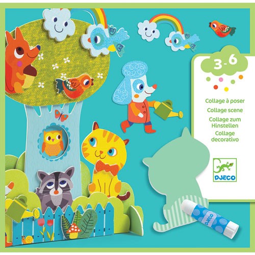 COLLAGES - COPAINS AU JARDIN - PROJET DE BRICOLAGE - DJECO