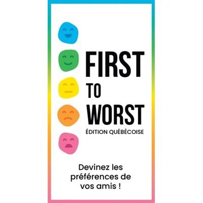 First to Worst - Edition québécoise (Fr) - JEUX DE PARTY & D'AMBIANCE - ASMODEE