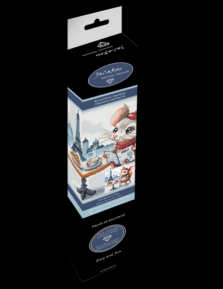 Broderie Diamant - One Mouse in paris - PROJET DE BRICOLAGE - JACAROU