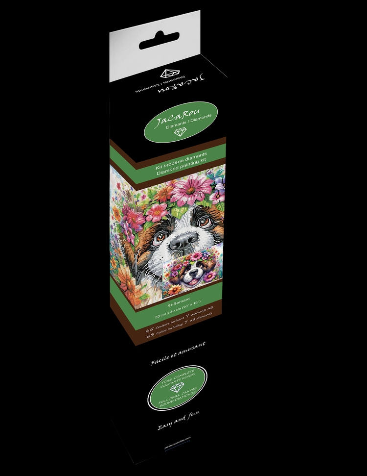 Broderie Diamant - St-Bernard - PROJET DE BRICOLAGE - JACAROU