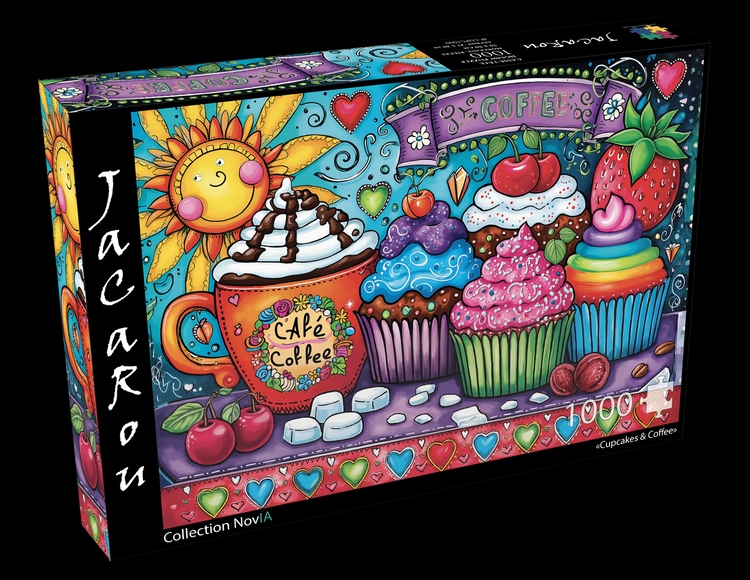 Jacarou - Cupcakes & coffee, 1000 pces - 1000 PIÈCES - JACAROU