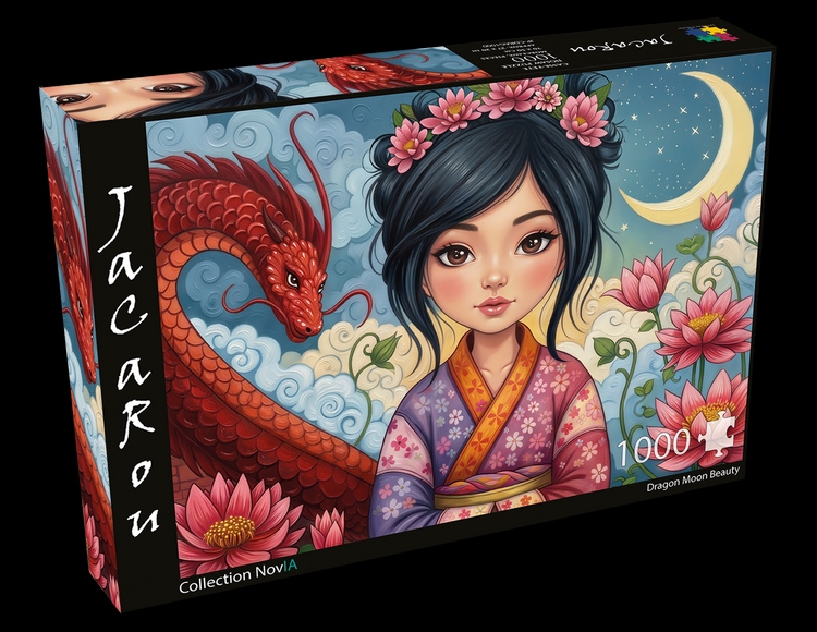 Jacarou - Dragon moon beauty, 1000 - 1000 PIÈCES - JACAROU