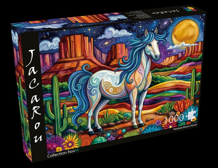 Jacarou - Painted moon horse, 1000 - 1000 PIÈCES - JACAROU