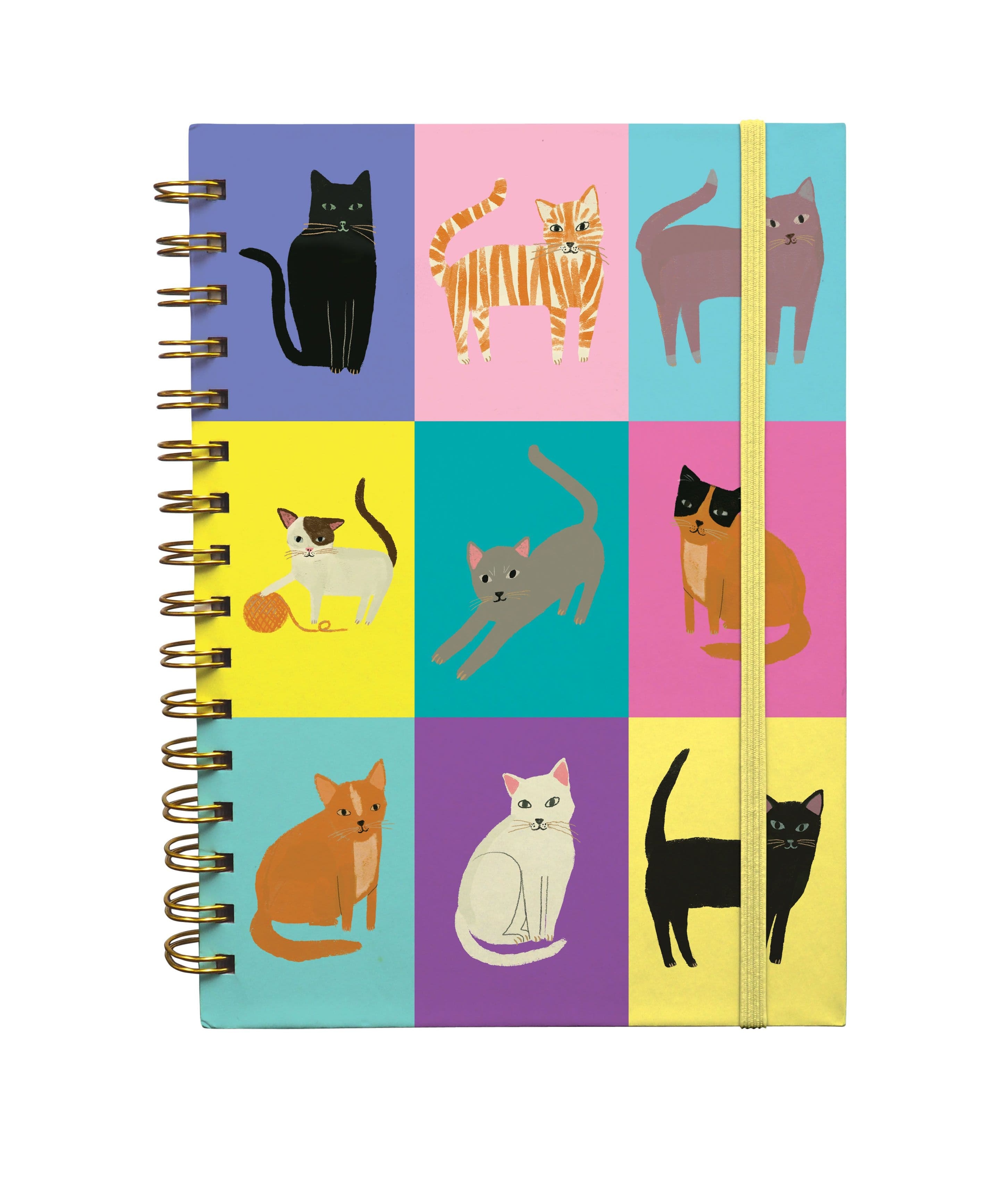 Journal spirale rigide A5 120p. chats - PAPETERIE SOCIAL - ROGER LA BORDE