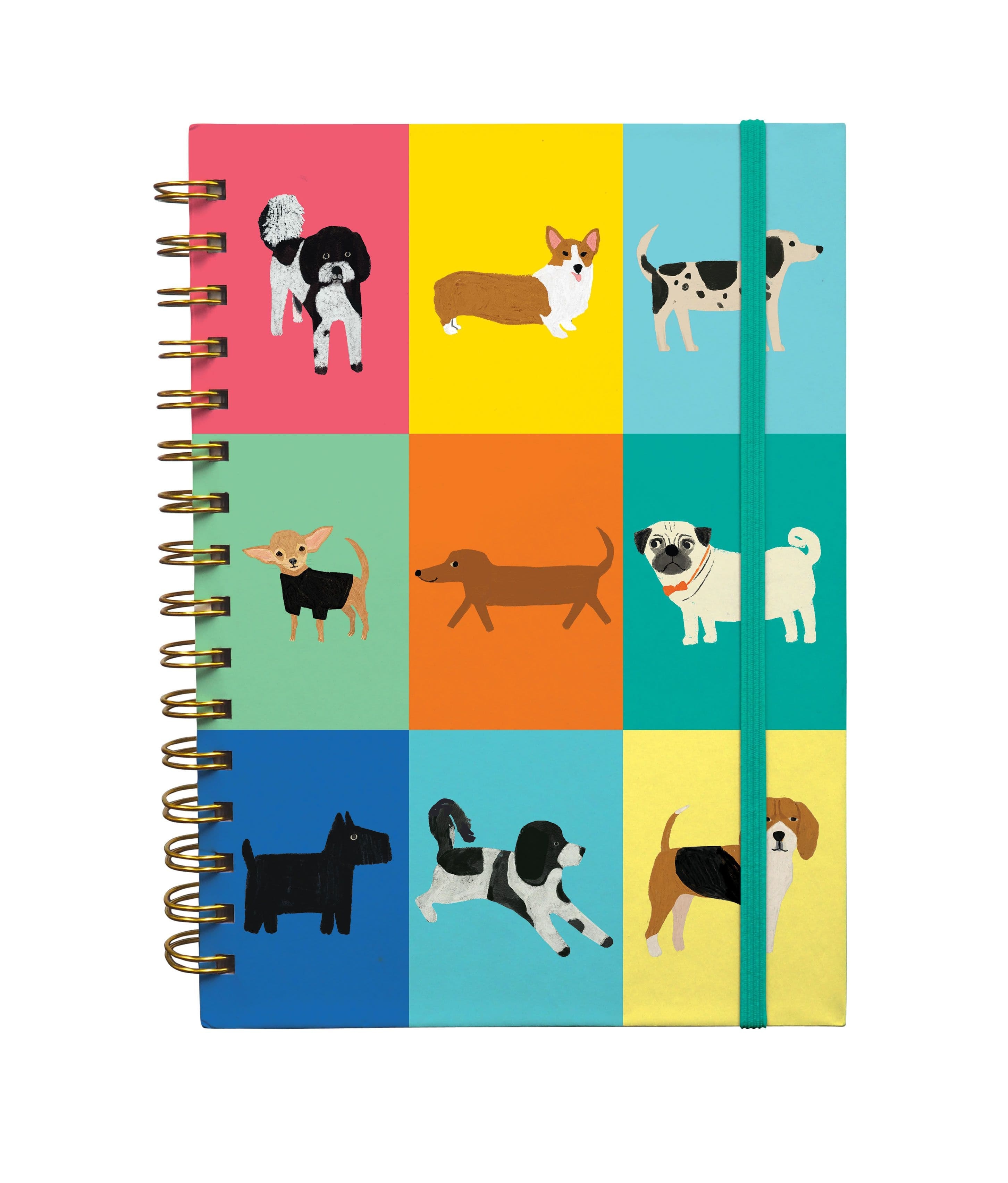 Journal spirale rigide A5 120p. chiens - PAPETERIE SOCIAL - ROGER LA BORDE