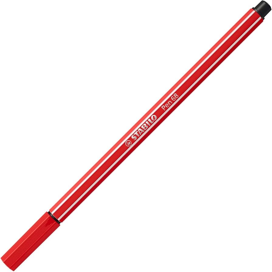Stabilo Pen 68 - Feutre rouge carmin - INSTRUMENTS D'ECRITURE - STABILO