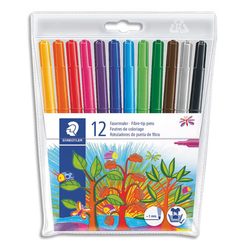 FEUTRES DE COLORIAGE (12) AVEC ÉTUI - INSTRUMENTS D'ECRITURE - STAEDTLER-MARS